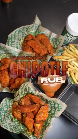 the hottest new flavor on the menu🥵 Smoky Chipotle Rub is here & available now at a Wingstop near you🔥 