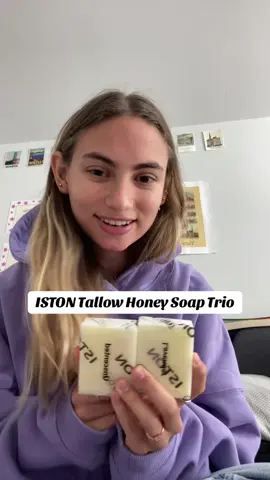 Get your trio now!! #ISTON #tallowhoneysoap #freesample 