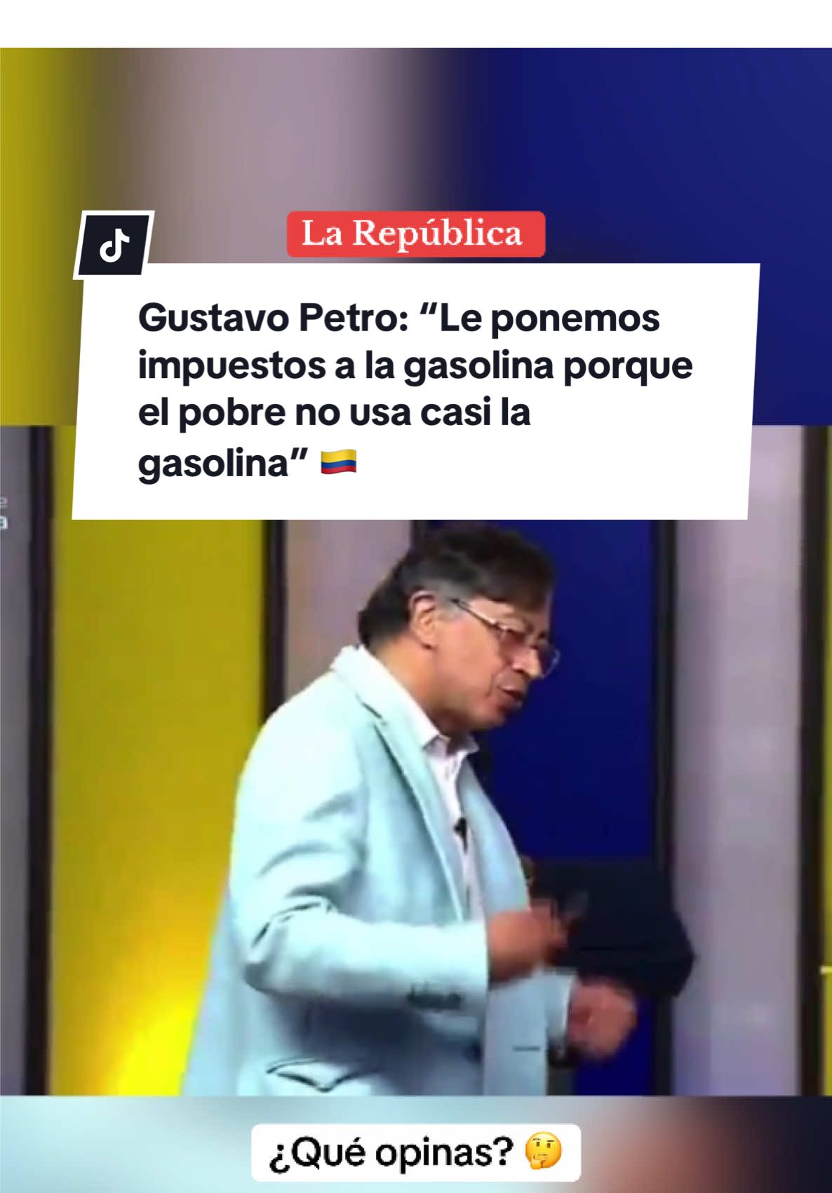 Gustavo Petro: “Le ponemos  impuestos a la gasolina porque el  pobre no usa casi la gasolina” 🇨🇴 #larepublica #gustavopetro #colombia #impuestos #noticias #internacional 