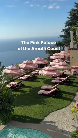 The Amalfi Coast’s Pink Palace 💗 Palazzo Avino, a member of The Leading Hotels of the World, perched high above the Amalfi Coast in Ravello, is a 12th-century pink palace!  HISTORY Once the noble residence of an esteemed Italian family, the property was transformed into a five-star hotel in 1997 and is now run by the Avino sisters, who bring a refined sense of style and detail.  EAT 🍝 Palazzo Avino’s dining features Rossellinis, a Michelin-starred restaurant known for its creative southern Italian cuisine, alongside the casual Terrazza Belvedere offering fresh pasta and small bites. Relax at Caffé dell’Arte with specialty cocktails and light fare and The Lobster & Martini Bar which stands out with over 100 unique martini varieties. SEE + DO  🌊 The hotel’s exclusive beach club, Club House by the Sea, lies a short drive away, offering seaside escapes.  There is complimentary access to the beach along a small swimming pool, the casual Clubhouse Restaurant, changing rooms, and living rooms to relax. 🧖‍♀️ Relax at their full service spa, which include a hydropool, a sauna, a Turkish bath, and massage and treatment cabinets. 💦 Swim in one of their two pools: a 20 meter outdoor heated swimming pool and an infinity hydropool on their solarium. SHOP  🪄 The Pink Closet, a powder-pink boutique and wunderkammer designed by Cristina Celestino and curated by Mariella Avino, is located just steps from Palazzo Avino, blending memories, souvenirs, clothing, and objects. STAY  🗝️ Nestled among terraced olive and citrus groves, Palazzo Avino features 33 rooms and 10 suites, many with elements like Vietri ceramics, Moorish arched windows, and antique furnishings. Tag a pink lover and someone to go to this hotel on the Amalfi Coast with! #amalfi #amalficoast #amalfihotel #ladolcevita #italy 