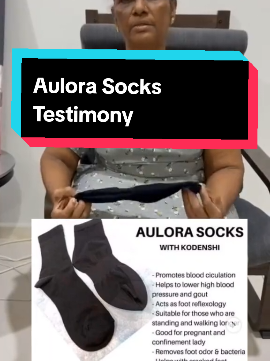 Aulora Socks Testimony  Who suffering from Foot Pain or more pains.  It's Promote Smooth Blood Circulation..🩸🩸🩸 For more details contact me  +6012-5005145 #fyp #aulorasocks #footpain #beinternational #foryou 
