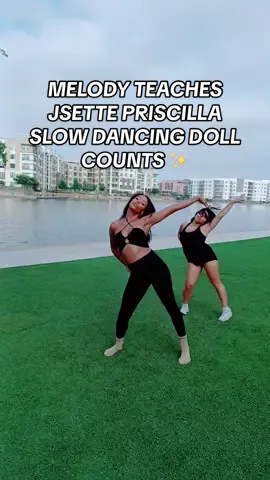 TEACHING JSETTE @Priscilla Marin SLOW DOLL COUNTS ✨ She reminds me of my crab sis Jordan when she does doll counts 🥰 #majorette #jsettes #dancingdoll #explore #fyp 