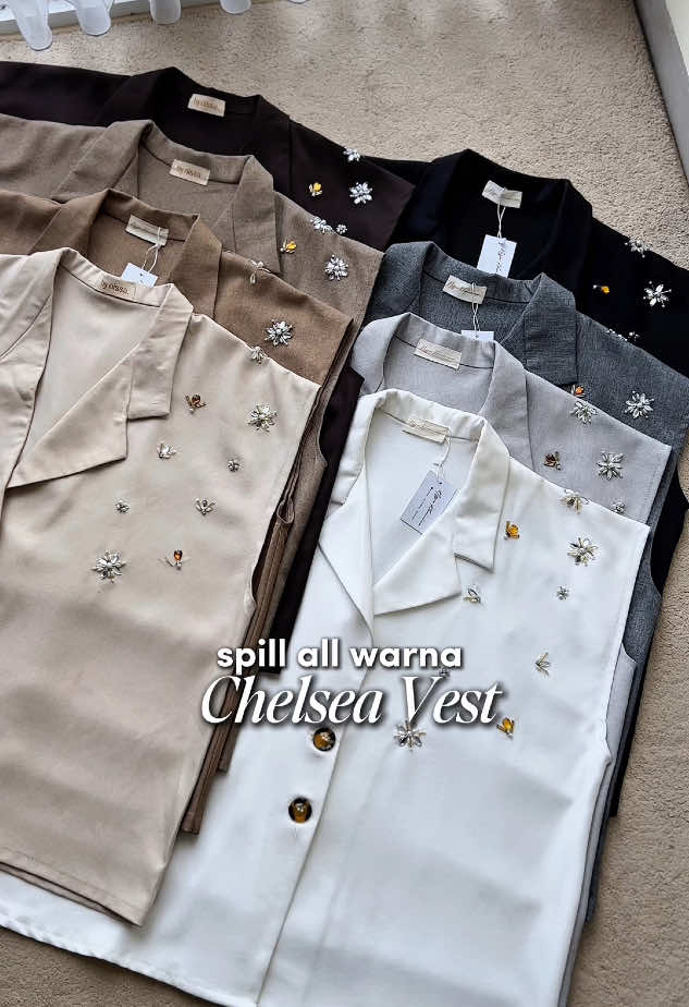 Lihat all warna dari Vest best-seller ✨ #vestwanita #mixedcouple 