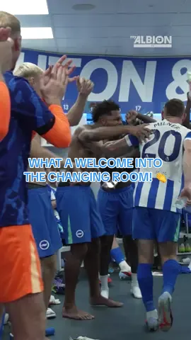 What a welcome for #BrajanGruda and #JamesMilner after scoring against #ManCity! 💙🤍 #PremierLeague