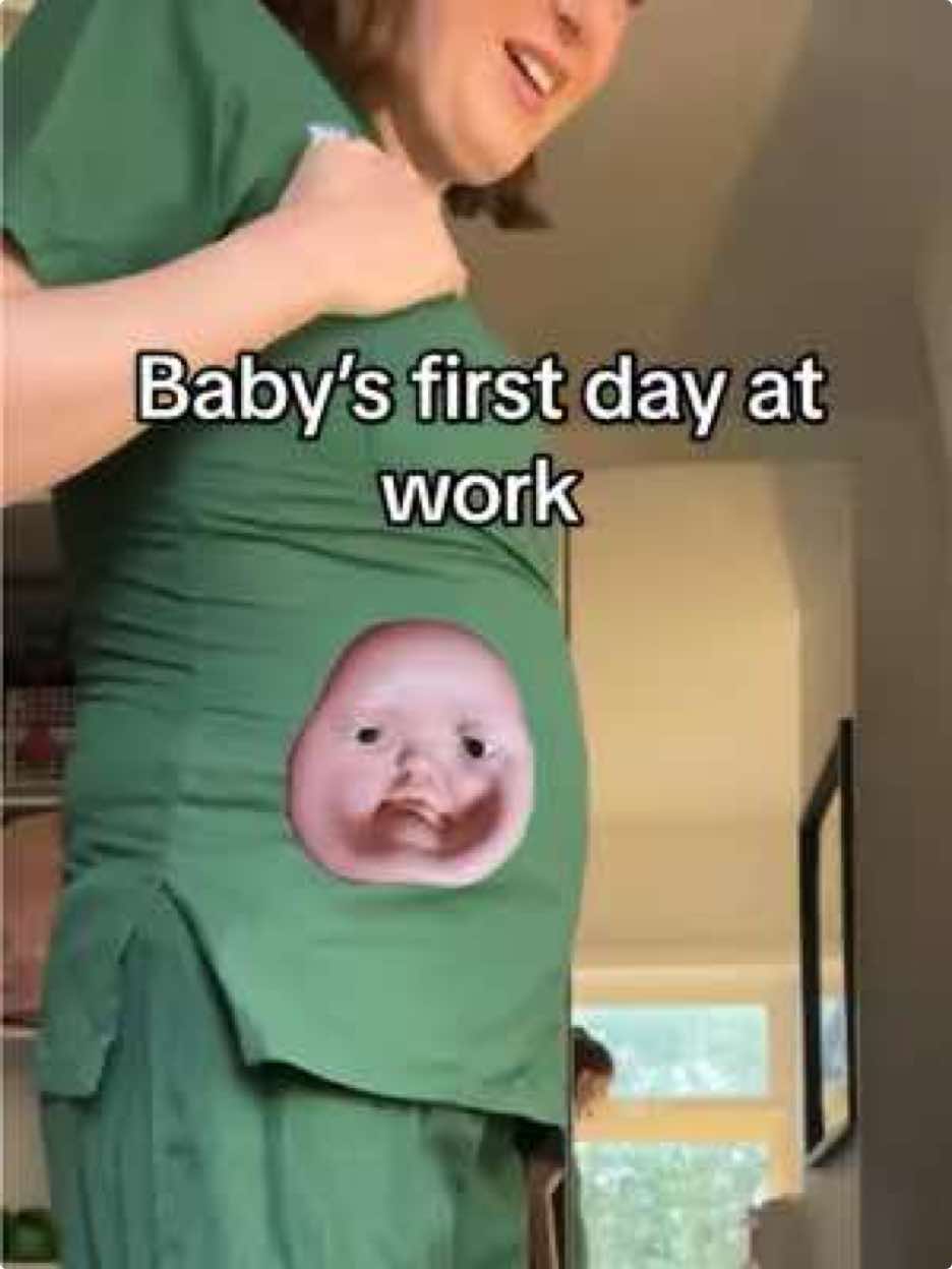 baby’s first day at work 