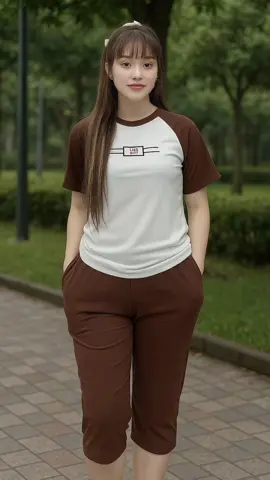 Set Đồ Bộ Nữ Lửng Ngố Mặc Nhà Thun Gân Co Giãn 4 Chiều #setdoxinh #setdonu #setdonuxinh #dobomacnha #doboxinh 