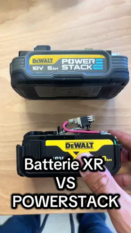 Batterie 18V - XR Vs POWERSTACK 🖤💛 #dewalt #Tool #tools #chantier #Batiment 