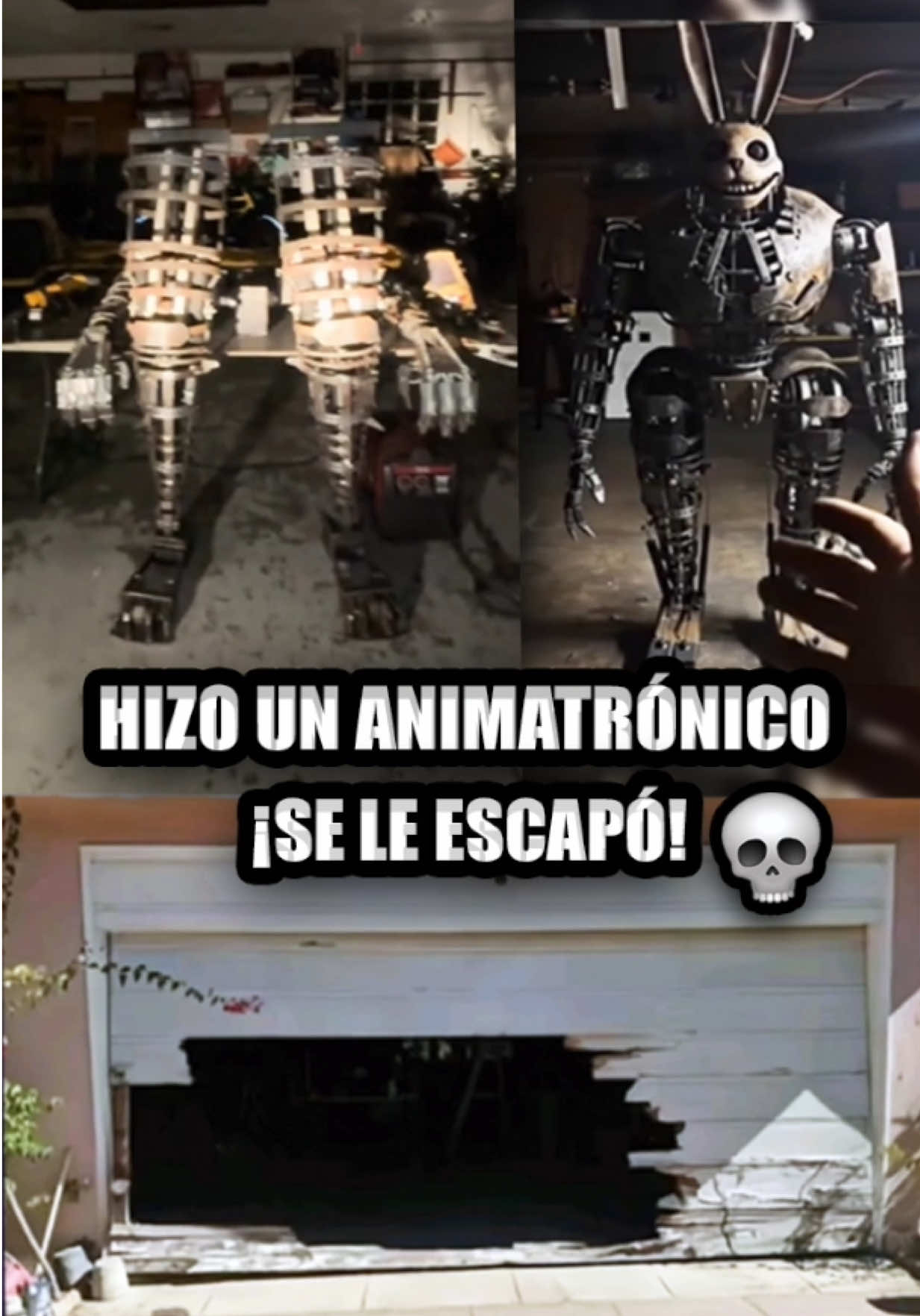 CITRA CREÓ un ANIMATRÓNICO REAL y SE ESCAPÓ! Se llama NOSEY y es MUY PELIGROSO 💀 Parece FNAF en la vida real! Video completo en mi canal de YouTube (link en mi bio)  #CITRA #Nosey #animatronico #lucascastel #fnaf @CITRA   