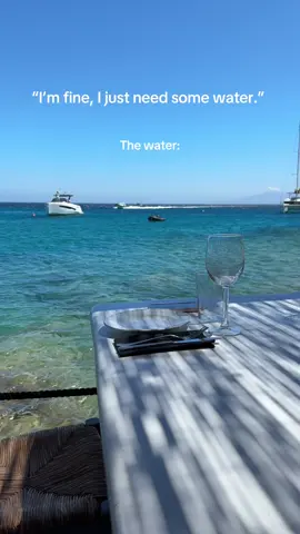 All I needed was some water, I’m fine  #travel #greece 