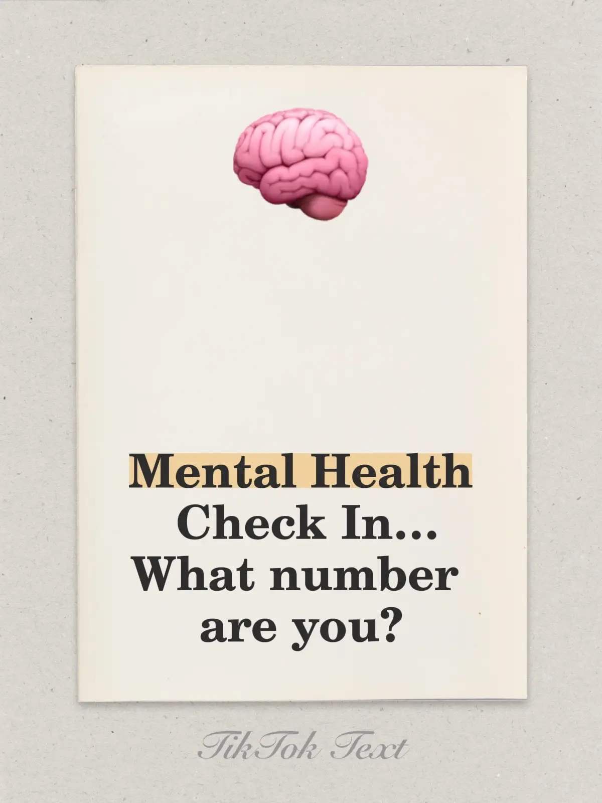 Mental Health Check In… What number are you? #queeniescreations #momsover30club #sahmsoftiktok #MentalHealth #checkin 