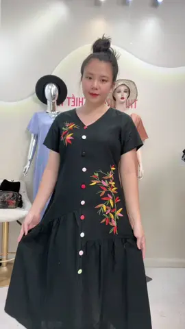 #đầm_xinh #ilovetiktok❤️ #đầm_trung_niên #foryou #linendress 