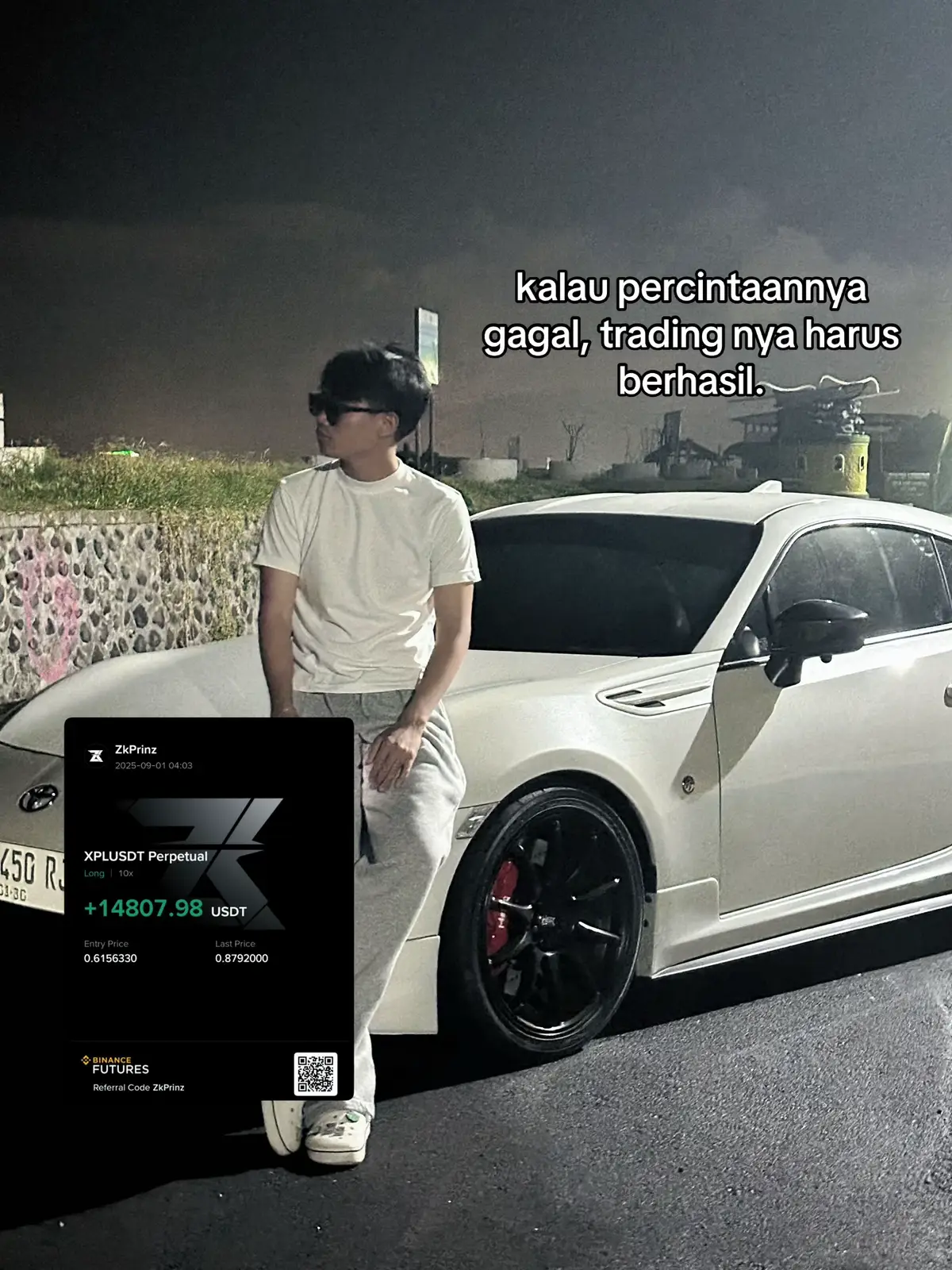 Jalan satu-satunya adalah berhasil (berhasil membahagiakan diri sendiri, keluarga, dan pasangan kelak). Ketika kamu sudah mulai fokus pada impianmu, kesepian adalah harga yang harus kamu bayar. -Kalimasada #Trader #Trading #Crypto #POV #Relate