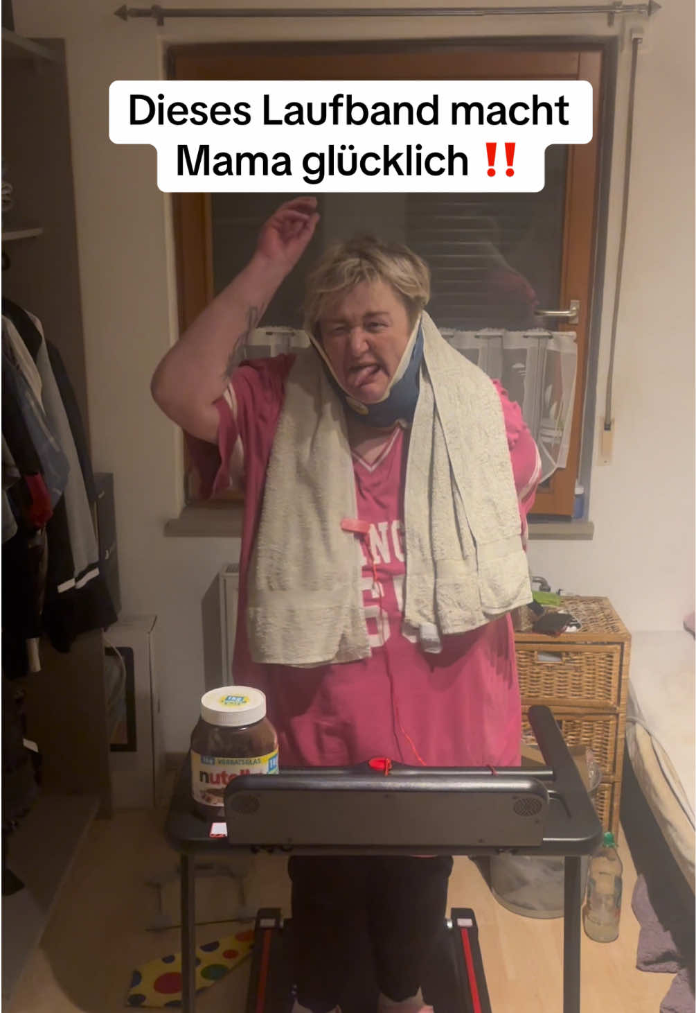Damit macht Mama jetzt Sport 🫢 #tiktokshop #TikTokShopDeutschland #citysports #laufband #DealsFürDich 