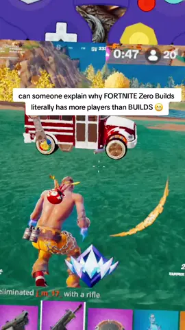 can someone explain why FORTNITE Zero Builds  literally has more players than BUILDS 😬 #fortnite ##fyp 