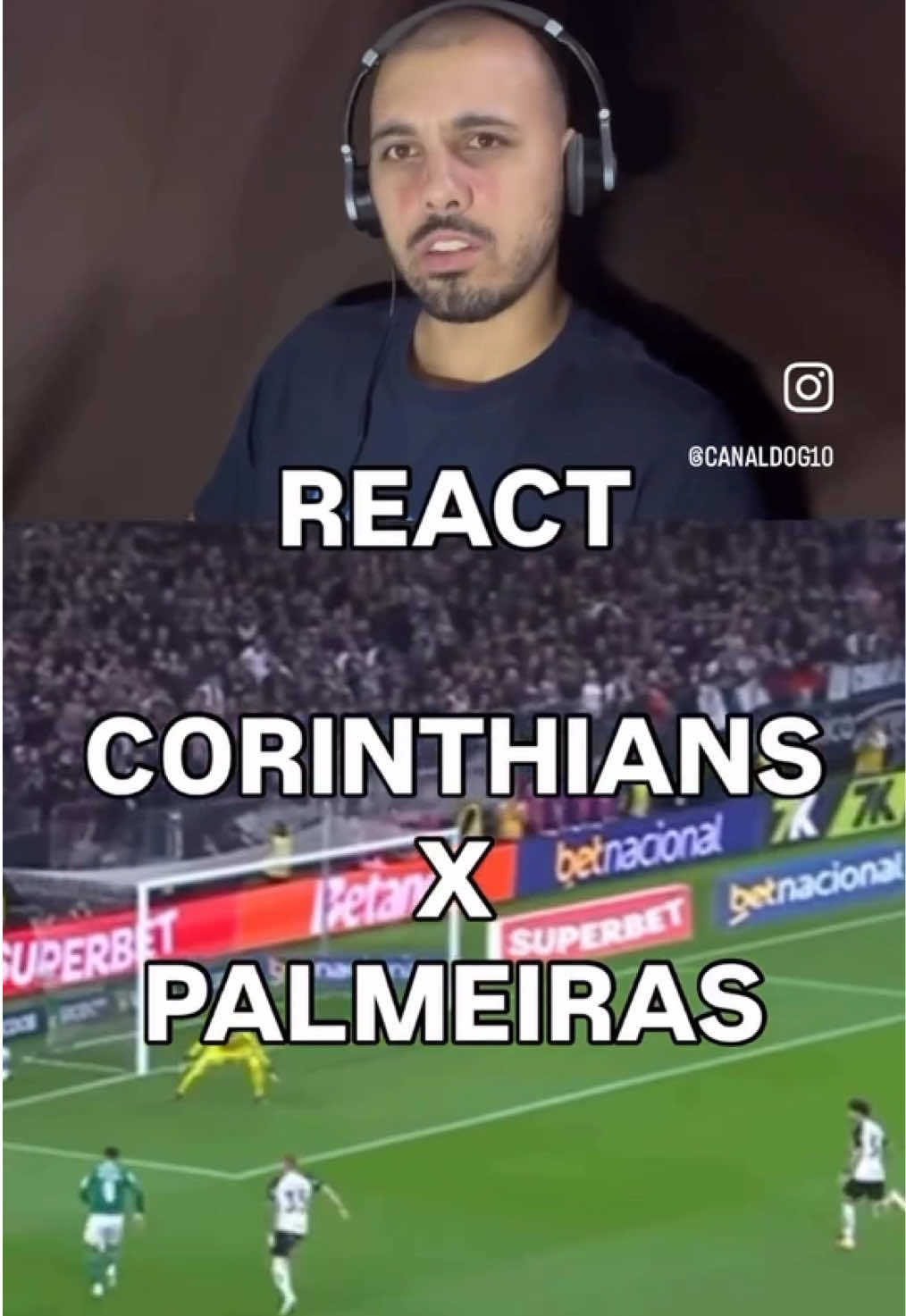 REACT ! EMPATE ENTRE CORINTHIANS X PALMEIRAS , QUE JOGO AMIGOS 👀⚽️🔥 #futebol #brasil #corinthians #palmeiras 