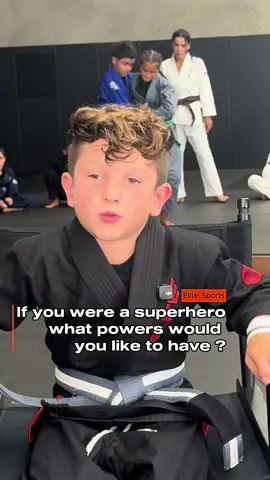 3 out of 5 kids want SUPER STRENGTH 💪😂 Future superheroes in training… what would YOUR power be?  #elitesports #superheroes #jiujitsukids #futureheroes 