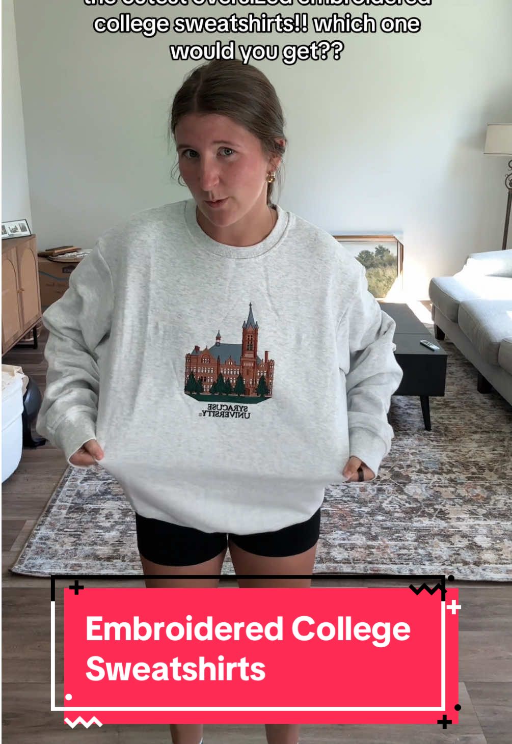 these embroidered college sweatshirts are such good quality!!