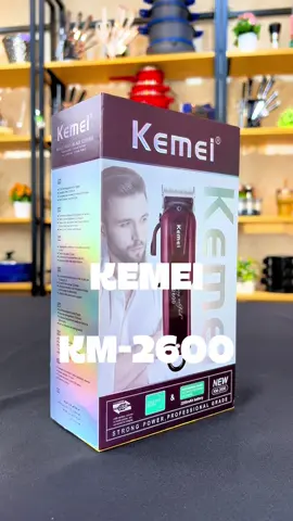 Máquina de Cortar Cabelo Profissional Kemei KM-2600 ✂️💈 – Potente, sem fio e com lâminas de alta precisão. Ideal para cortes perfeitos, degradês e acabamento profissional em casa ou no salão. ⚡ #Kemei #CortadorDeCabelo #BelezaMasculina #tiktokshop 