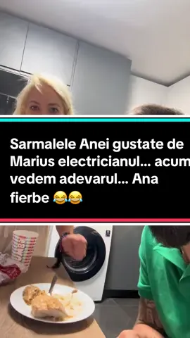 Sarmalele Anei gustate de Marius electricianul… acum vedem adevarul… Ana fierbe 😂😂#romania 