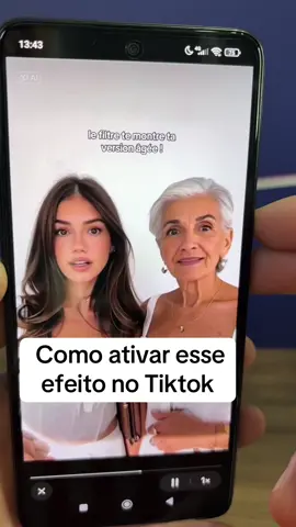 Como fazer esse novo efeito idoso no Tiktok agora #celulares #celulares #redmi 