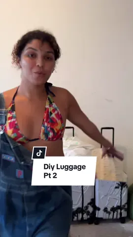 Fixing up my luggage part 2 + final results! #DIY #diyprojects #luggagehack 