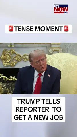 President Trump told a reporter to get a new job. #news #trump #breakingnews 