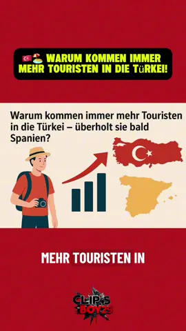 🇹🇷🏖️ „Warum kommen immer mehr Touristen in die Türkei – überholt sie bald Spanien?“ Die Türkei ist längst nicht mehr nur für Strandurlaub bekannt. Im Jahr 2024 kamen über 50 Millionen Besucher ins Land – ein absoluter Rekord. Damit liegt die Türkei direkt hinter Spanien und Frankreich und könnte sie in den nächsten Jahren sogar einholen. Der Grund: Ein Mix aus Luxus-Hotels, historischen Städten wie Istanbul, günstigen Preisen und neuen Mega-Projekten im Tourismus, von Yachthäfen bis Wellness-Resorts. Gleichzeitig setzen Behörden verstärkt auf digitale Visa und smarte Sicherheitssysteme, um den Aufenthalt einfacher und sicherer zu machen. Experten sagen: Sollte der Trend anhalten, könnte die Türkei in naher Zukunft das Top-Reiseziel Europas werden – und den Tourismusmarkt komplett aufmischen. ⸻ 💬 Was denkt ihr – schafft es die Türkei bald, Spanien als Touristenziel Nummer eins abzulösen? ❤️ Like, wenn ihr Türkei schon besucht habt 🔁 Teilt, wenn ihr dort Urlaub machen wollt ➕ Folgt für mehr spannende Vergleiche ℹ️ Infoquelle: ChatGPT