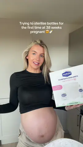 Attempting to sterilise bottles for the first time… please tell me I’m not the only clueless first time mum 🍼 #firsttimemum #pregnancyjourney #babyprep #pregnantlife #nesting 