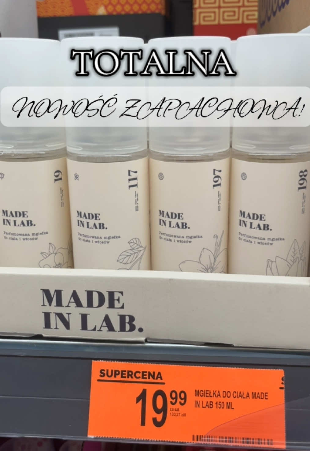 @Made in Lab Co wy zrobiliście za cuda! 🤤😍 Ten zapach 198 podobnie pachnie do SDJ 71 💛 #madeinlab #mgiełkazapachowa #perfumy #biedronka #nowość 