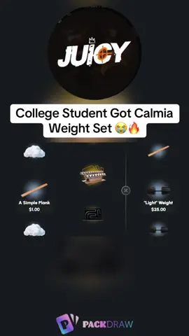 College Student Got Calmia Weight Set 😭🔥 #kickstreaming 