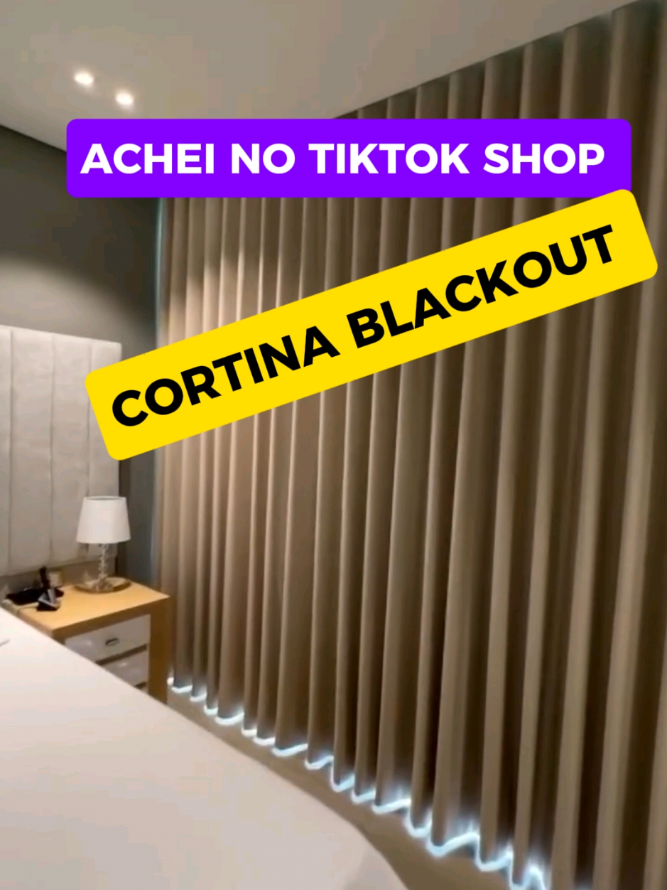 Cortina blackout Roma  4,00x2,20 mts #fyu #quarto #casal #casa #decoracao 