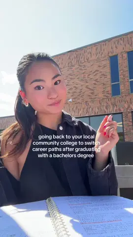 Business ➡️ Healthcare. I’m actually so impressed with my local CC!! #communitycollege #switchingcareers #college #fypシ 
