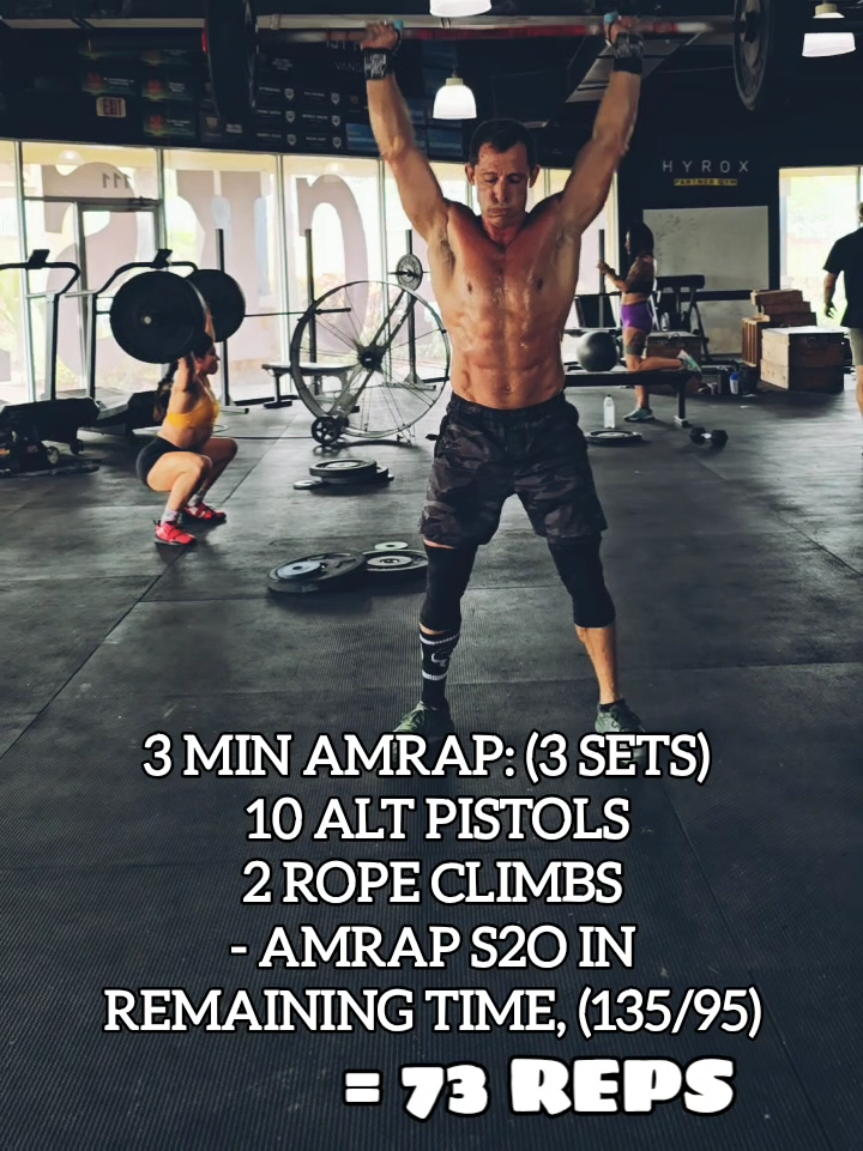 Pistols, Ropeclimbs, S2OH #CROSSFIT 