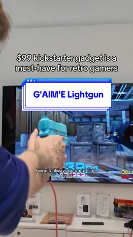 Dunno about you but the G'AIM'E Lightgun is *instantly* going to the top of the holiday wishlist. Time Crisis at home to celebrate the 30th Anniversary? What a way to meet that #kickstarter goal 😤 This #lightgun totally gives #retrogaming with the #TimeCrisis demos but it's the kind of #gamingnews that could open new doors for gaming formats at home. Are you convinced 🤔 