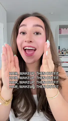 the ONLY right ANSWER!!!! hair makeup then OUTFIT👀