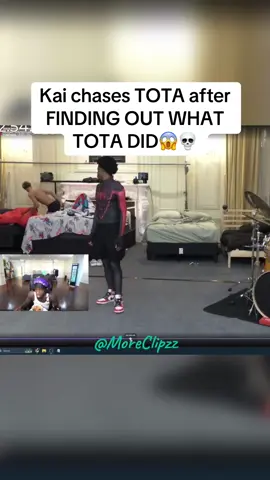 Kai chases TOTA after FINDING OUT WHAT TOTA DID😱💀#fyp #kaicenat #tota 