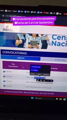 Nueva Convocatoria para Encuestadores💜🇵🇪 #Encuestadores #OportunidadLaboral #NelvinTeCuenta #INEI 