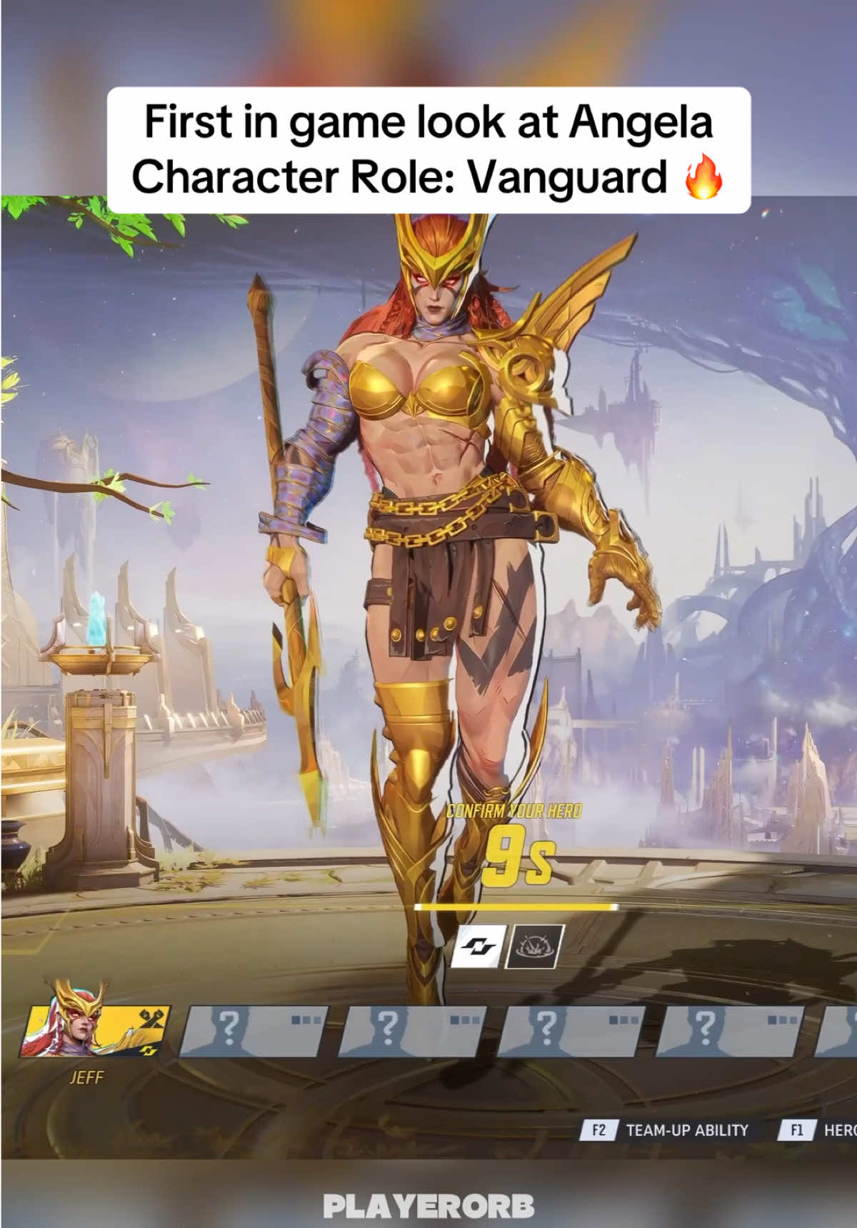 First in game look at new upcoming Vanguard: Angela in Season 4 🔥#MarvelRivals #marvelgames #GamingOnTikTok #fyp #marvel 