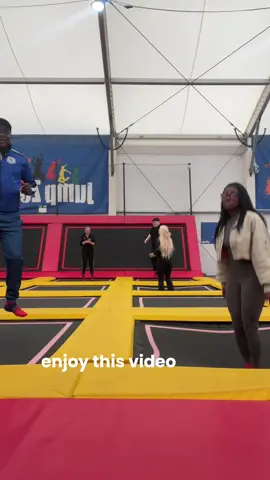 I brought my dad to a pr event and this is how it went - his first time at a trampoline park/Jump Zone. Thank you to @Jump Juice 🥤  #jumpjuice #africandad #trampolinepark #irish #dublin 