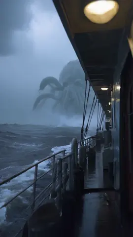 Cthulhu spotted!  #cthulhu #aigenerated #thalassophobia #storm #ocean