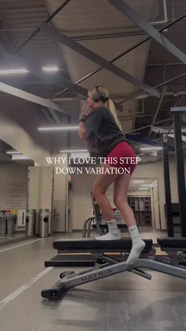 🔥 CURTSY STEP DOWN 🔥 This exercise challenges single leg strength and stability, overall balance, lower extremity mobility, and puts a greater stretch on the glutes due to internal rotation of the hip slowing down and focusing on the eccentric (lowering) phase of this movement is the most challenging but rewarding part of this exercise  Try this one out and let me know what you think 🫡  . . . . . #singleleg #strength #strengthtraining #stability #legday  