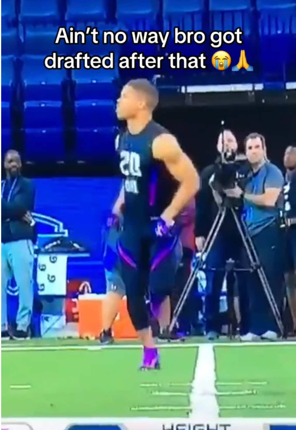 No way Bro Got Drafted Right After That 😭😭 #foryoupage #viral #sports #viralvideo 