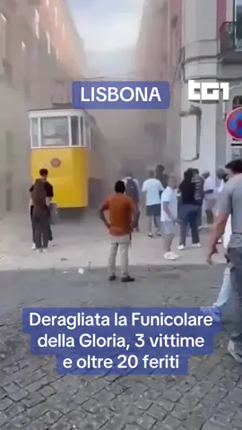 Una delle funicolari più note di #Lisbona è deragliata nel pomeriggio di mercoledì. Al momento non è chiaro quante persone si trovassero a bordo, ma secondo le ultime informazioni ci sarebbero almeno 20 feriti e tre vittime. #tg1 