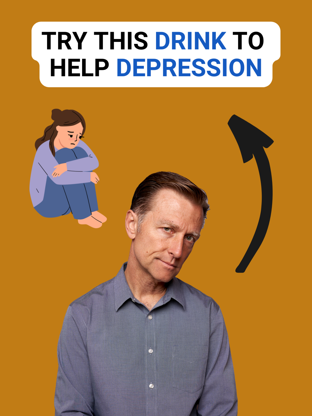 Try consuming this drink if you feel down or depressed. #drericberg #depression #healthtips #tea #water