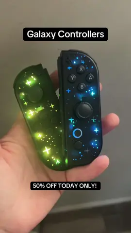 Check out all of the cute designs you can grab these controllers in! #joycon #galaxy #switchcontroller 
