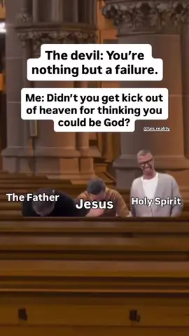 Jesus be like: That’s our daughter. I just know God be laughing at the responses I does give the devil.