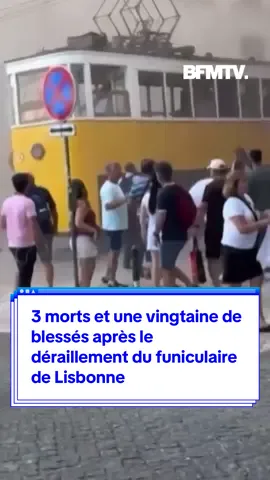 Au moins 3 personnes sont mortes ce mercredi après le déraillement du funiculaire de Lisbonne, l’une des attractions touristiques de la capitale du Portugal. #lisboa #funicular #portugal🇵🇹 