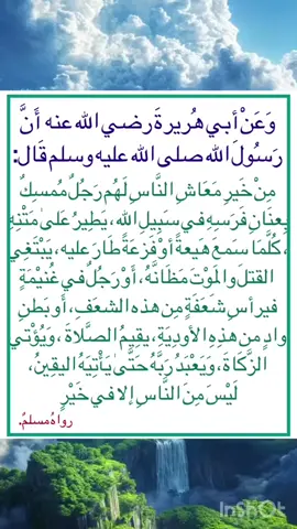 #حديث_شريف   #السنة_النبوية #استمع_للشيخ  #أنصت_للشيخ #رواه_مسلم🏝  