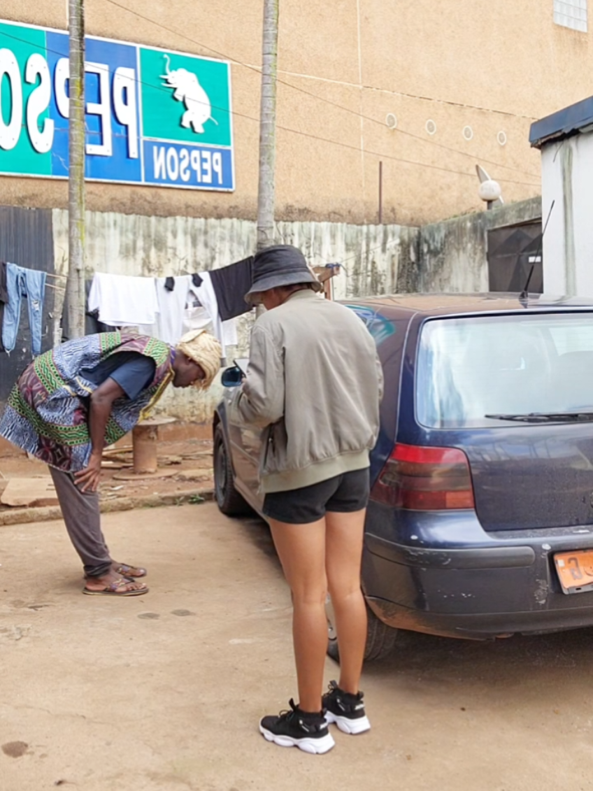 Mood!! Her instruction vs my reaction to bow before the car opens! incredible but true 💯 🔥 😂 #fypシ゚viral #funnyskits #fun #comedyvideos #okromopcomedy 