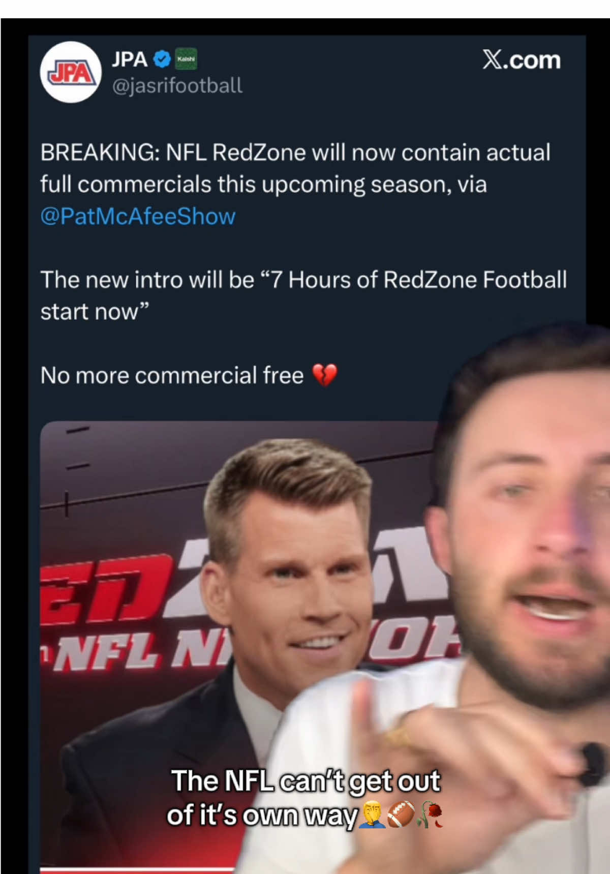 What happened to the game I love?🏈🥀📺 #nfl #football #nflredzone #redzone #fyp 